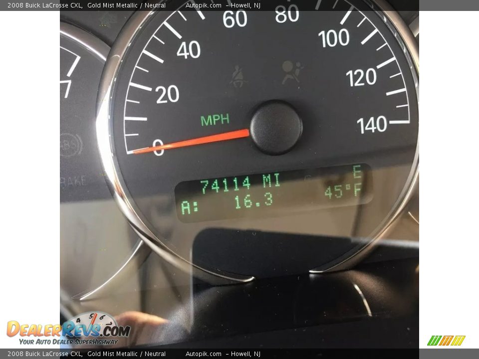 2008 Buick LaCrosse CXL Gold Mist Metallic / Neutral Photo #16