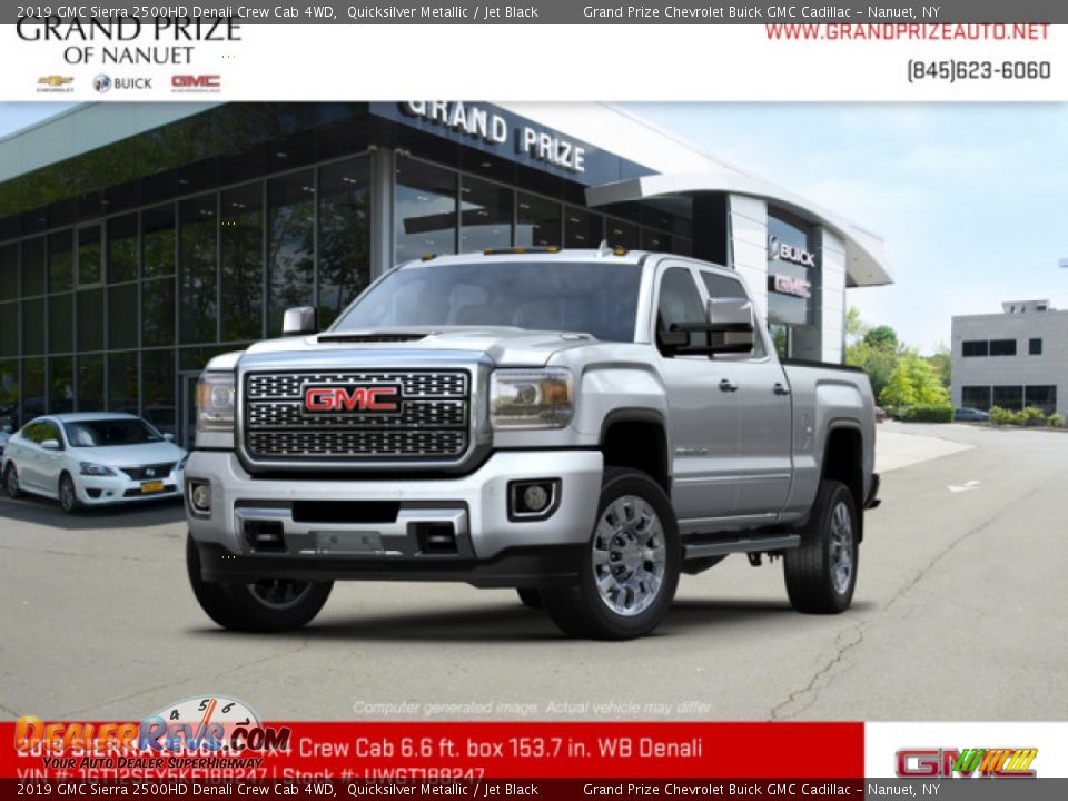 2019 GMC Sierra 2500HD Denali Crew Cab 4WD Quicksilver Metallic / Jet Black Photo #1