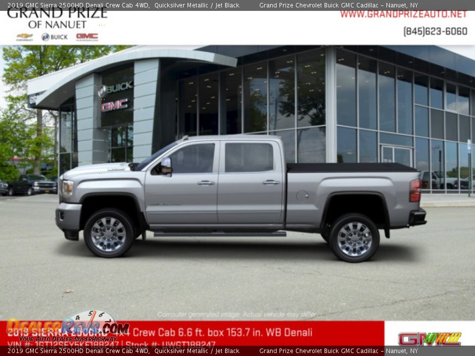 2019 GMC Sierra 2500HD Denali Crew Cab 4WD Quicksilver Metallic / Jet Black Photo #2