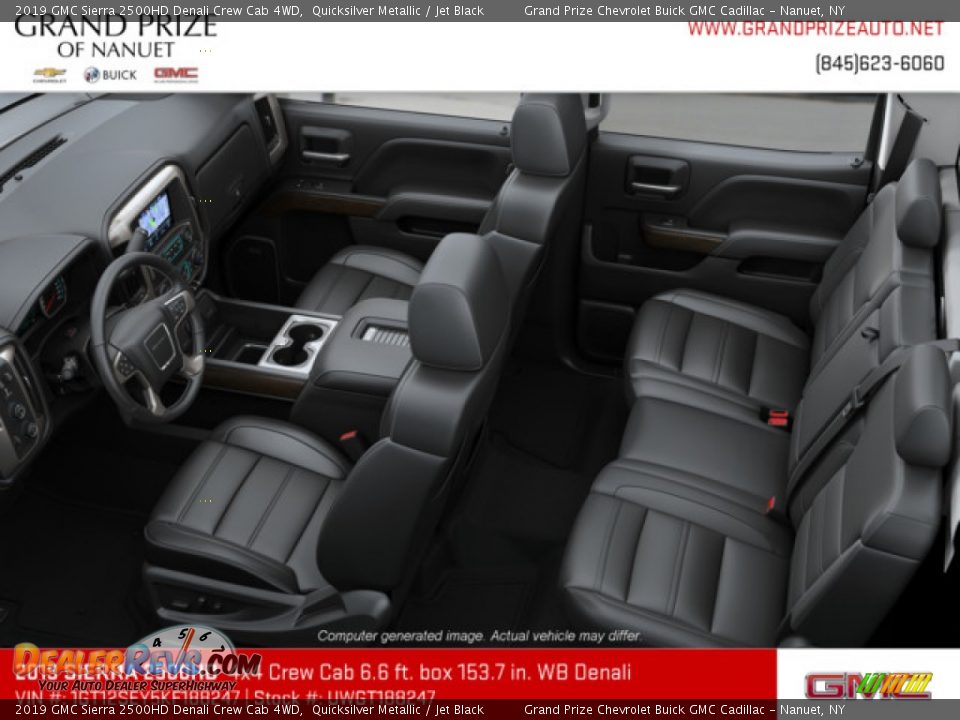 2019 GMC Sierra 2500HD Denali Crew Cab 4WD Quicksilver Metallic / Jet Black Photo #7
