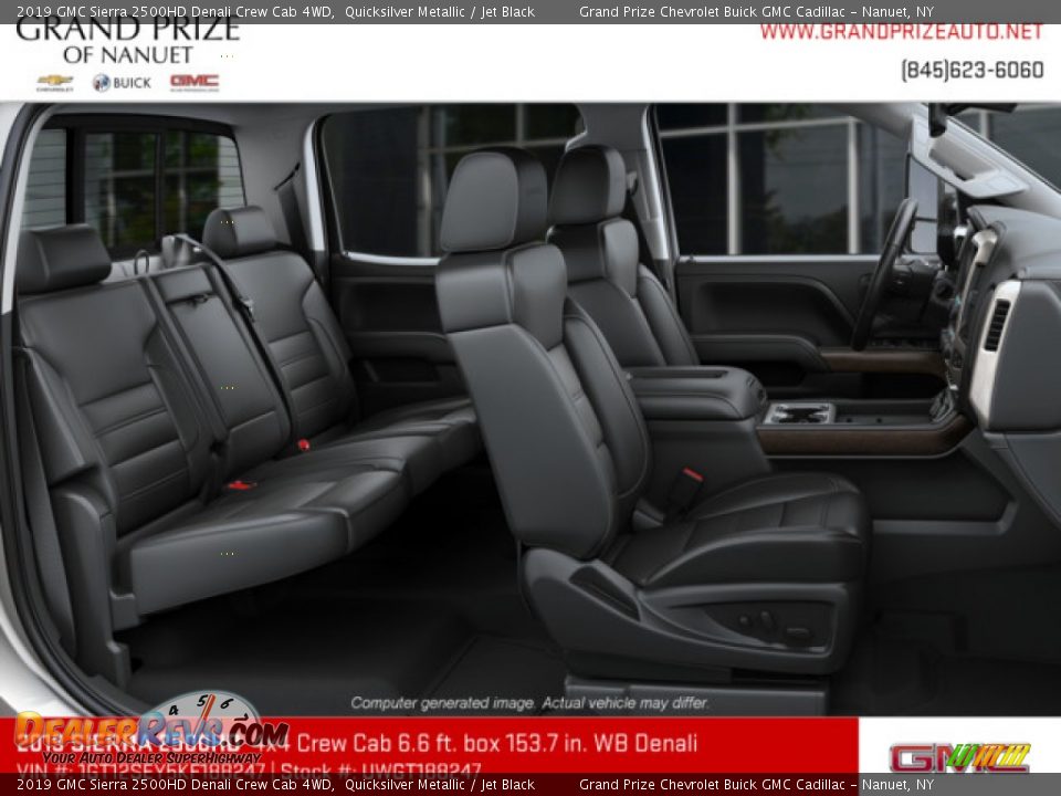 2019 GMC Sierra 2500HD Denali Crew Cab 4WD Quicksilver Metallic / Jet Black Photo #8