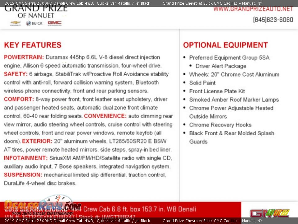 2019 GMC Sierra 2500HD Denali Crew Cab 4WD Quicksilver Metallic / Jet Black Photo #9