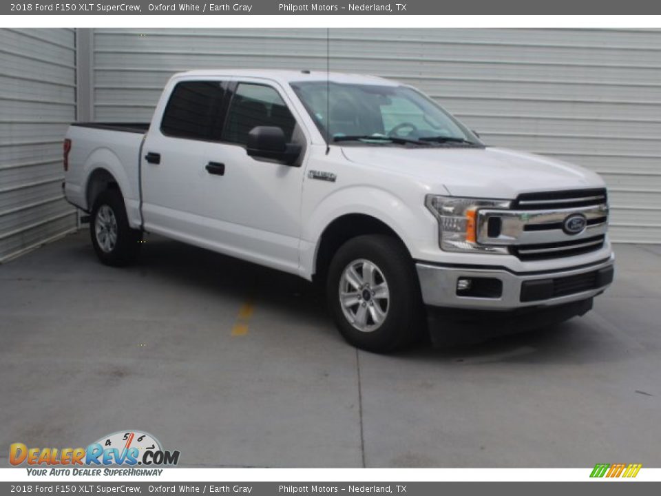 2018 Ford F150 XLT SuperCrew Oxford White / Earth Gray Photo #2