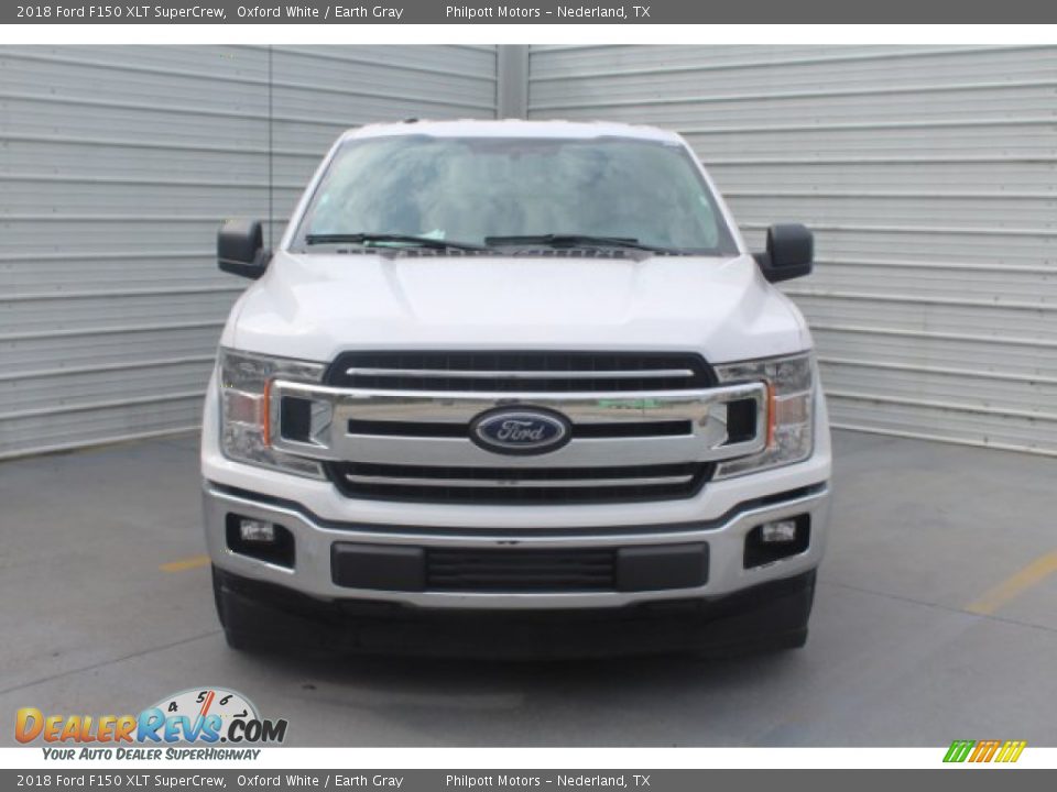 2018 Ford F150 XLT SuperCrew Oxford White / Earth Gray Photo #3