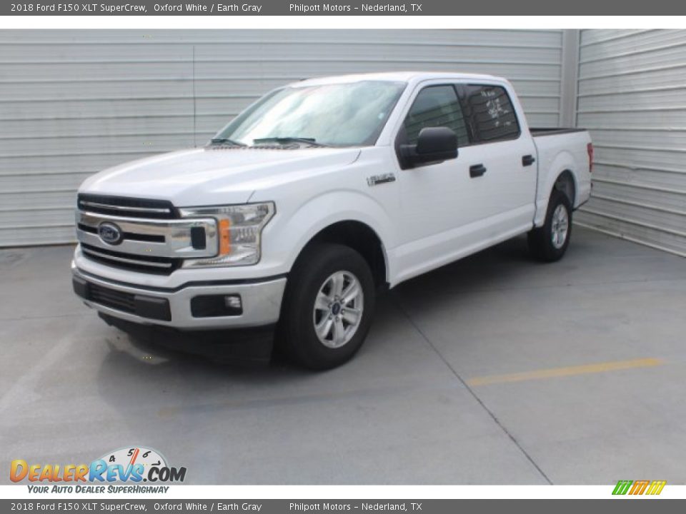 2018 Ford F150 XLT SuperCrew Oxford White / Earth Gray Photo #4