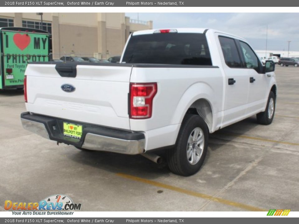 2018 Ford F150 XLT SuperCrew Oxford White / Earth Gray Photo #8