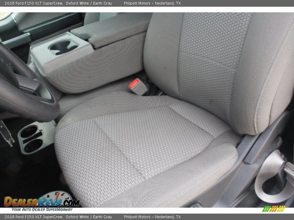 2018 Ford F150 XLT SuperCrew Oxford White / Earth Gray Photo #10