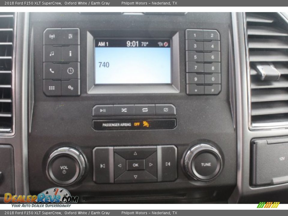 2018 Ford F150 XLT SuperCrew Oxford White / Earth Gray Photo #11