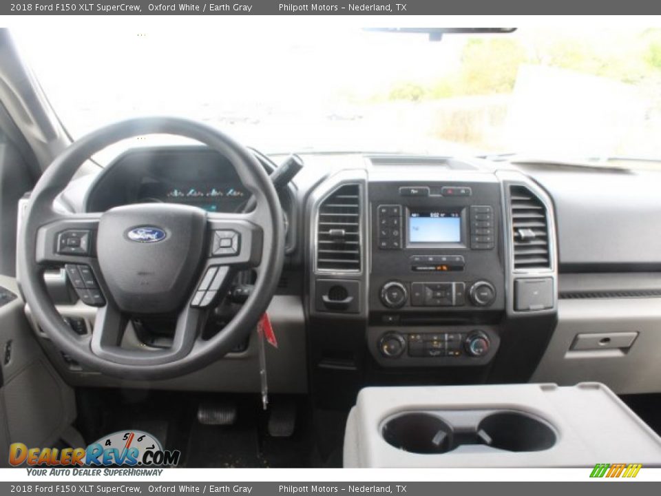 2018 Ford F150 XLT SuperCrew Oxford White / Earth Gray Photo #18