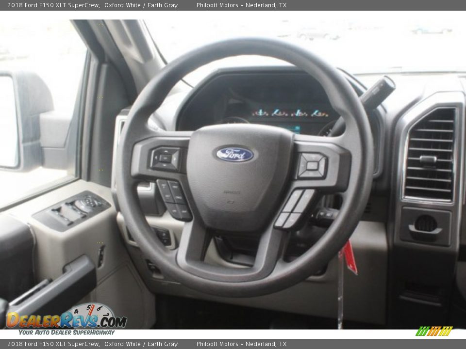 2018 Ford F150 XLT SuperCrew Oxford White / Earth Gray Photo #19