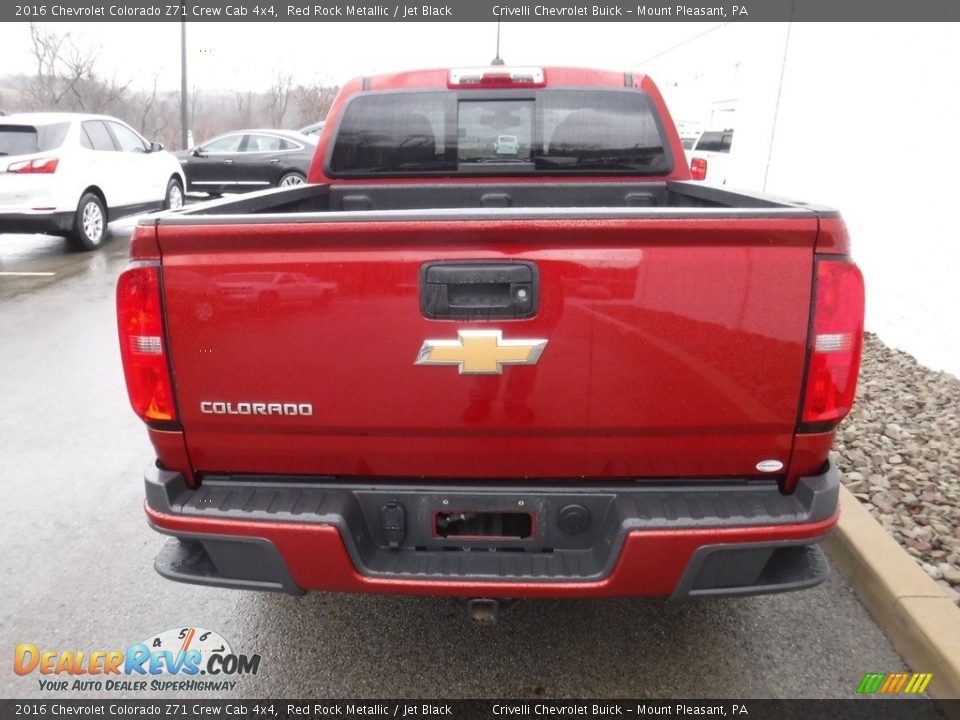 2016 Chevrolet Colorado Z71 Crew Cab 4x4 Red Rock Metallic / Jet Black Photo #9