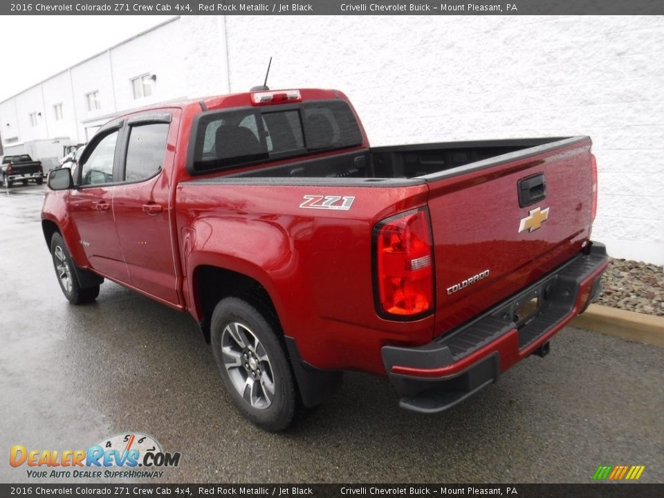 2016 Chevrolet Colorado Z71 Crew Cab 4x4 Red Rock Metallic / Jet Black Photo #10