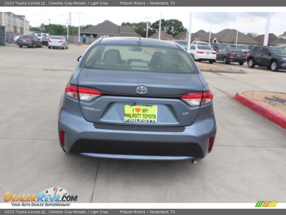 2020 Toyota Corolla LE Celestite Gray Metallic / Light Gray Photo #7