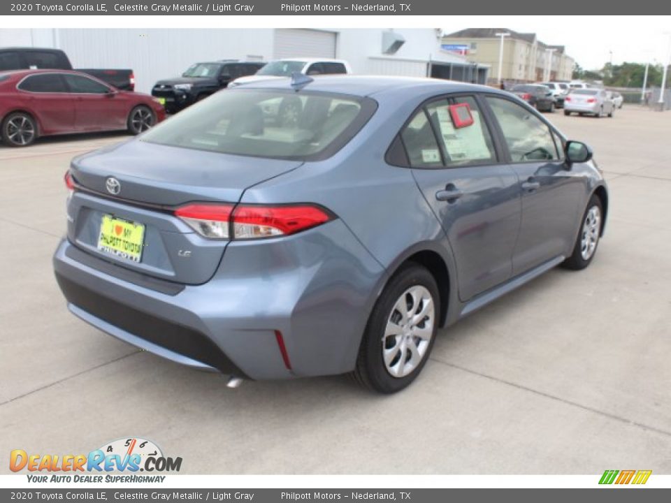 2020 Toyota Corolla LE Celestite Gray Metallic / Light Gray Photo #8