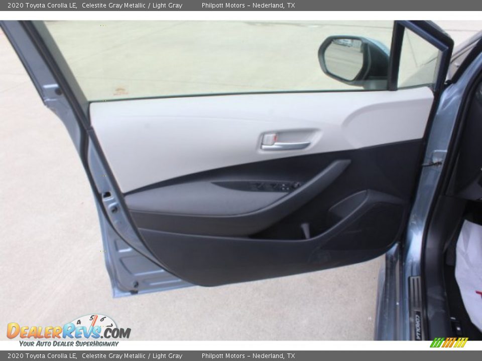 2020 Toyota Corolla LE Celestite Gray Metallic / Light Gray Photo #9