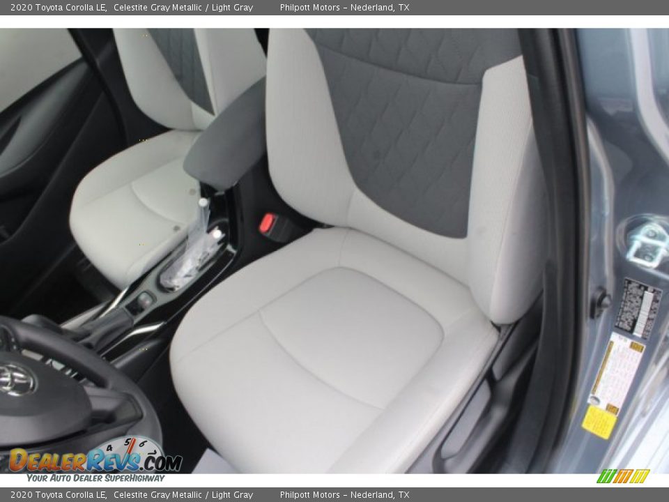 2020 Toyota Corolla LE Celestite Gray Metallic / Light Gray Photo #10