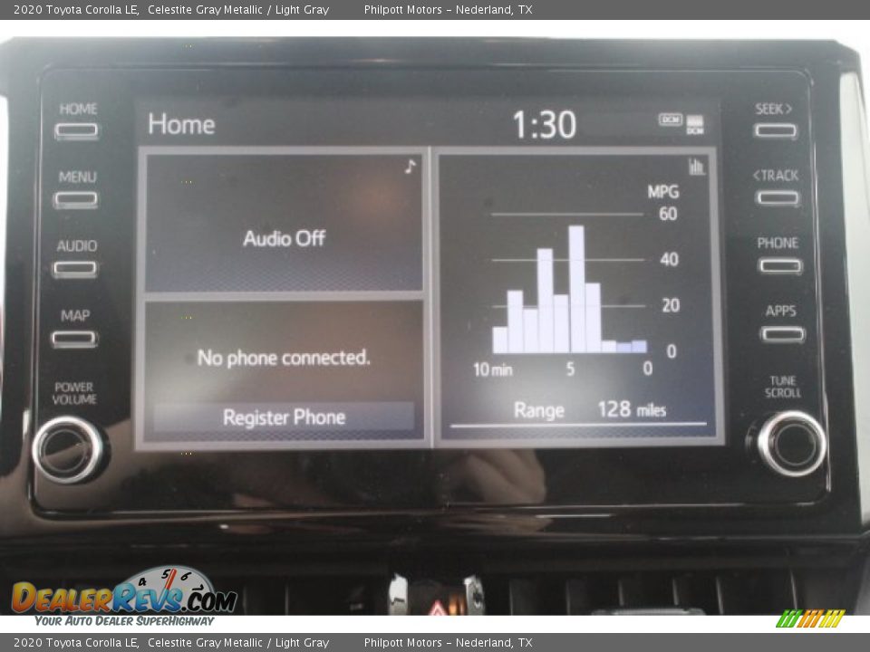 2020 Toyota Corolla LE Celestite Gray Metallic / Light Gray Photo #11