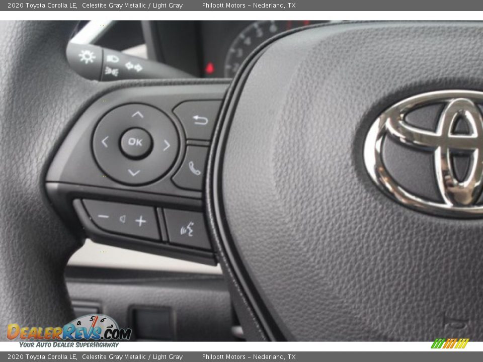 2020 Toyota Corolla LE Celestite Gray Metallic / Light Gray Photo #14