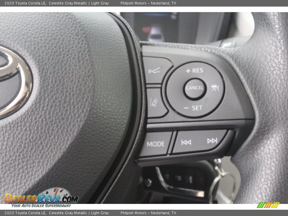 2020 Toyota Corolla LE Celestite Gray Metallic / Light Gray Photo #15