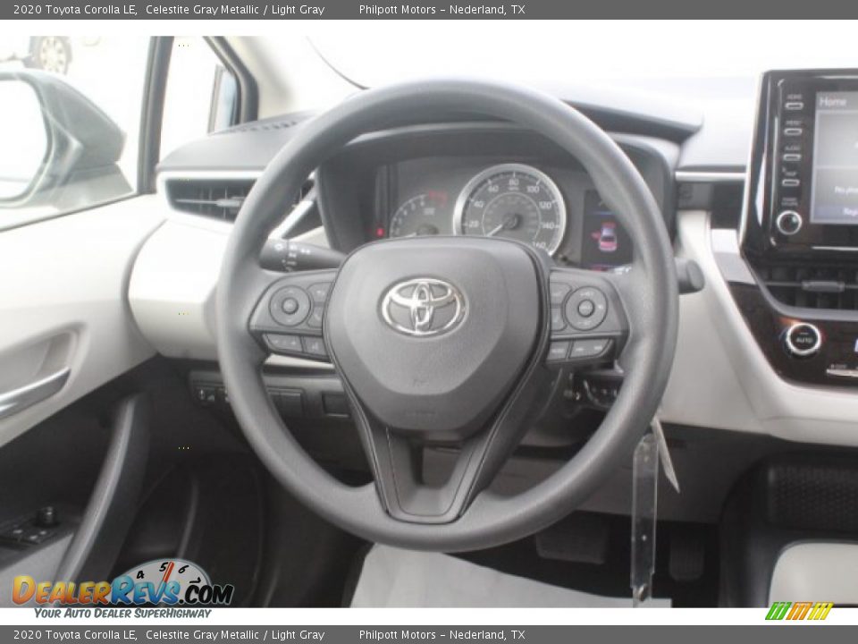 2020 Toyota Corolla LE Celestite Gray Metallic / Light Gray Photo #19