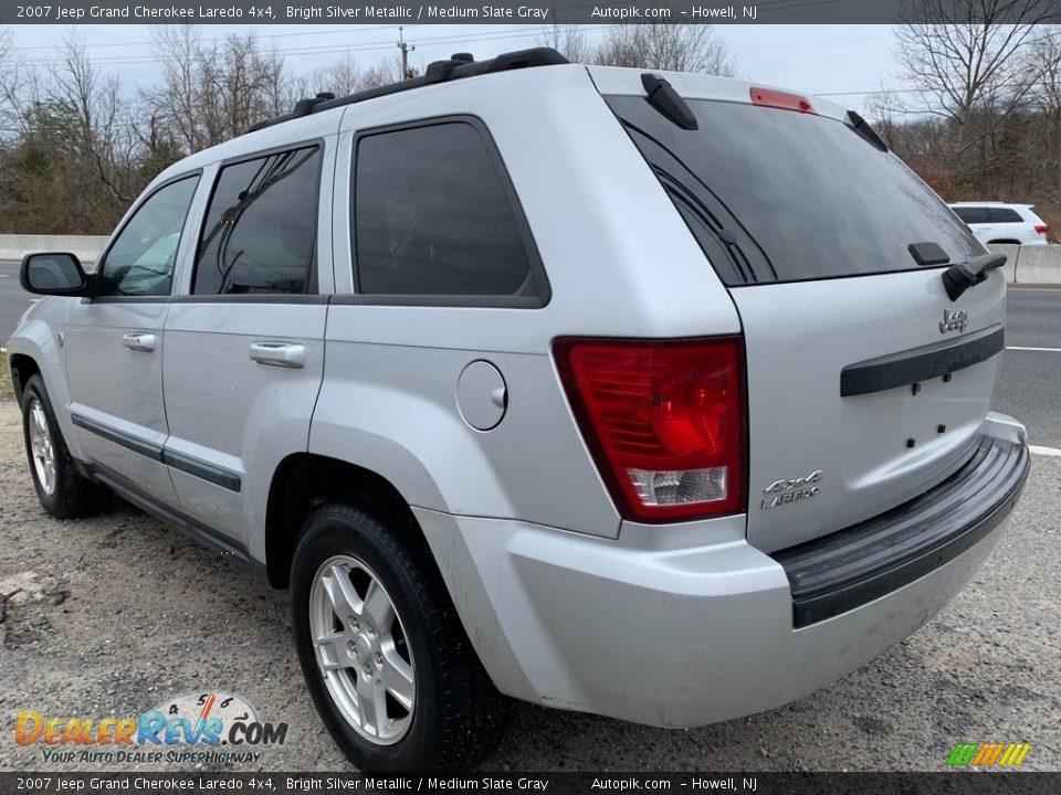 2007 Jeep Grand Cherokee Laredo 4x4 Bright Silver Metallic / Medium Slate Gray Photo #5