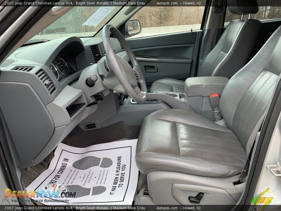 2007 Jeep Grand Cherokee Laredo 4x4 Bright Silver Metallic / Medium Slate Gray Photo #9