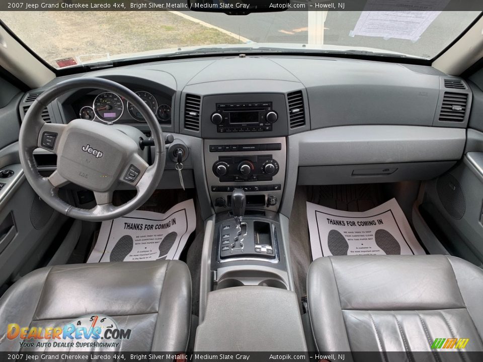 2007 Jeep Grand Cherokee Laredo 4x4 Bright Silver Metallic / Medium Slate Gray Photo #14