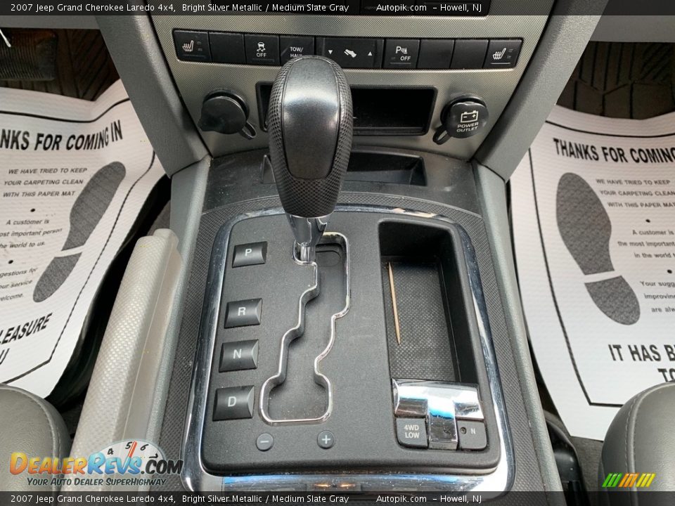 2007 Jeep Grand Cherokee Laredo 4x4 Bright Silver Metallic / Medium Slate Gray Photo #15