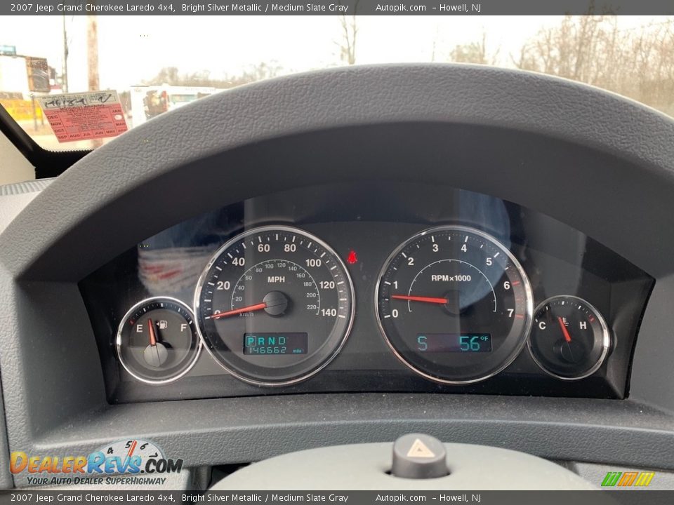 2007 Jeep Grand Cherokee Laredo 4x4 Bright Silver Metallic / Medium Slate Gray Photo #17