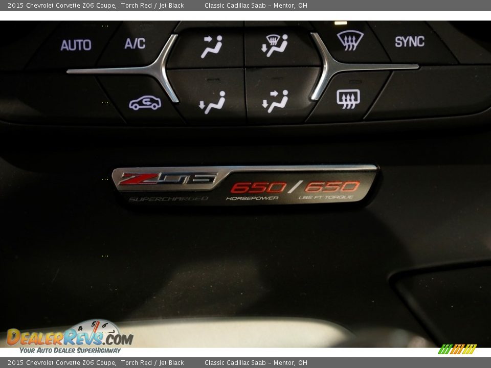 2015 Chevrolet Corvette Z06 Coupe Torch Red / Jet Black Photo #16