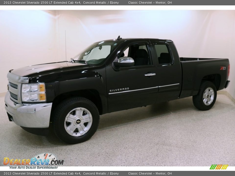 2013 Chevrolet Silverado 1500 LT Extended Cab 4x4 Concord Metallic / Ebony Photo #3