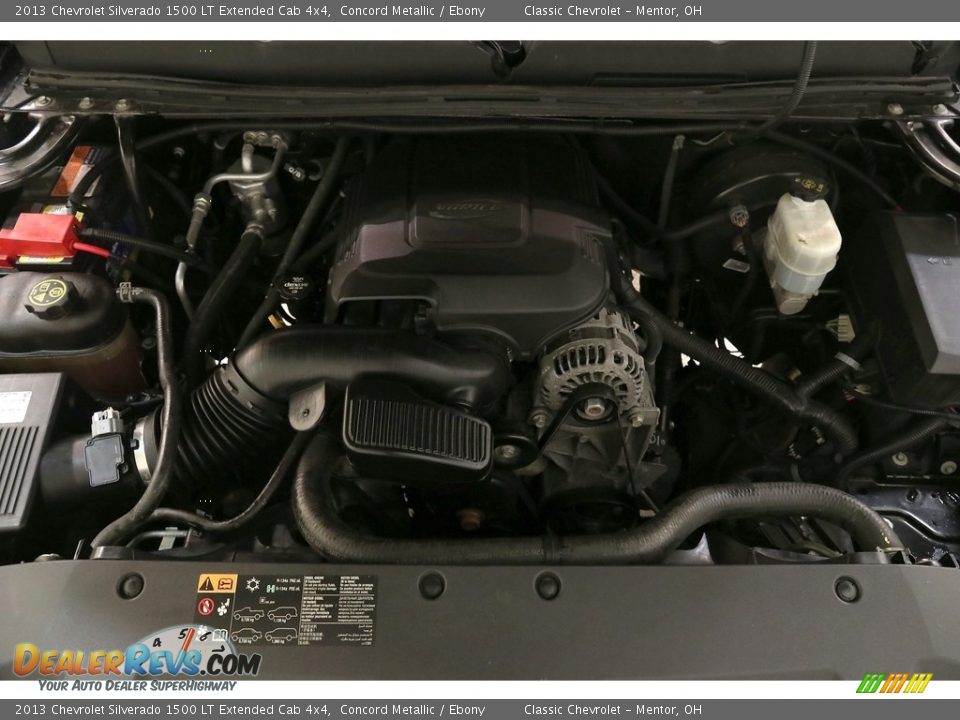 2013 Chevrolet Silverado 1500 LT Extended Cab 4x4 Concord Metallic / Ebony Photo #15