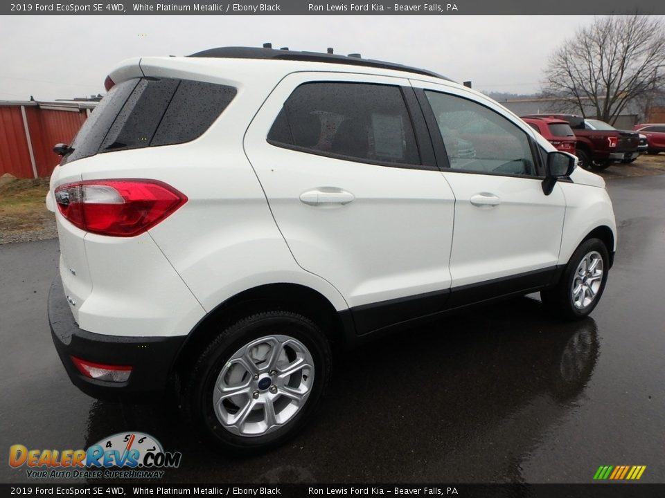 2019 Ford EcoSport SE 4WD White Platinum Metallic / Ebony Black Photo #2