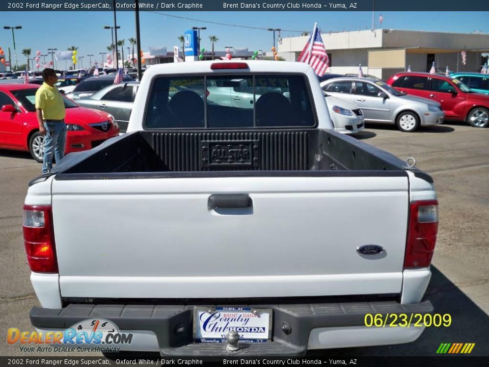 2002 Ford Ranger Edge SuperCab Oxford White / Dark Graphite Photo #4