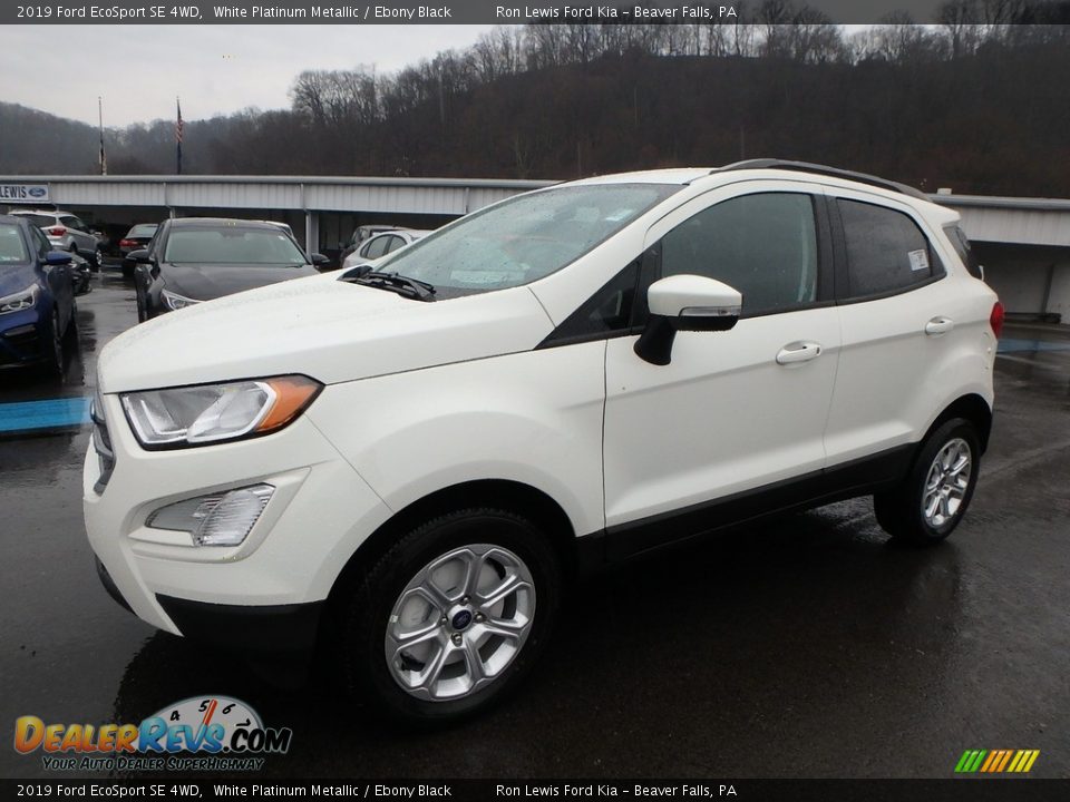 2019 Ford EcoSport SE 4WD White Platinum Metallic / Ebony Black Photo #7