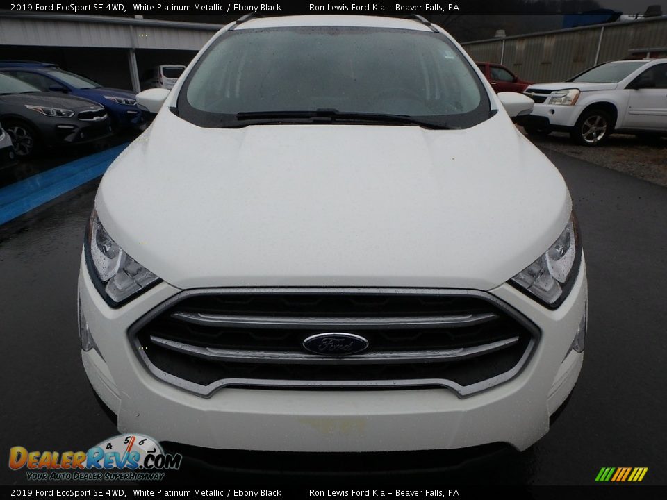 2019 Ford EcoSport SE 4WD White Platinum Metallic / Ebony Black Photo #8