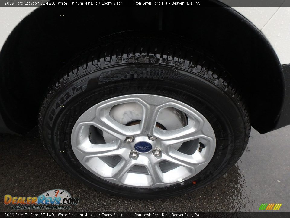 2019 Ford EcoSport SE 4WD White Platinum Metallic / Ebony Black Photo #10