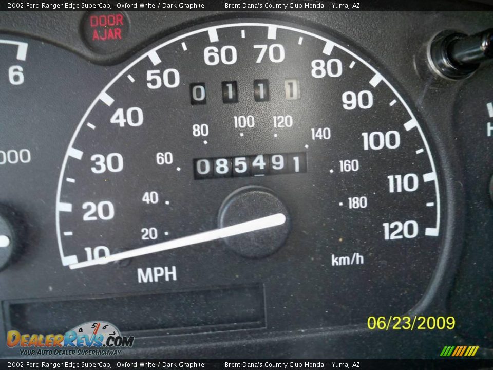 2002 Ford Ranger Edge SuperCab Oxford White / Dark Graphite Photo #7