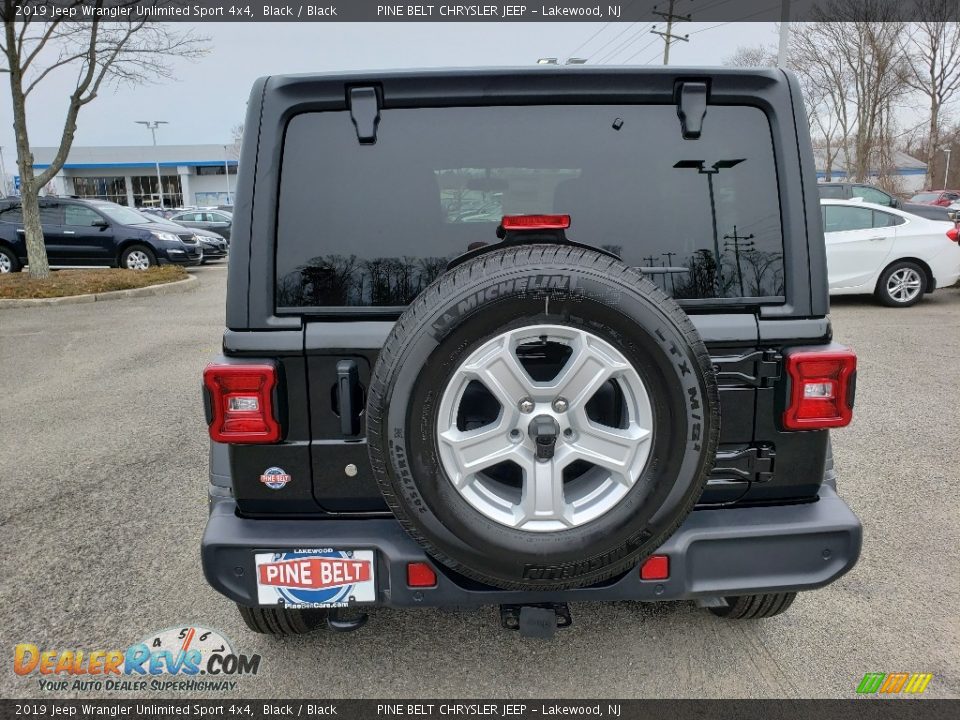 2019 Jeep Wrangler Unlimited Sport 4x4 Black / Black Photo #5