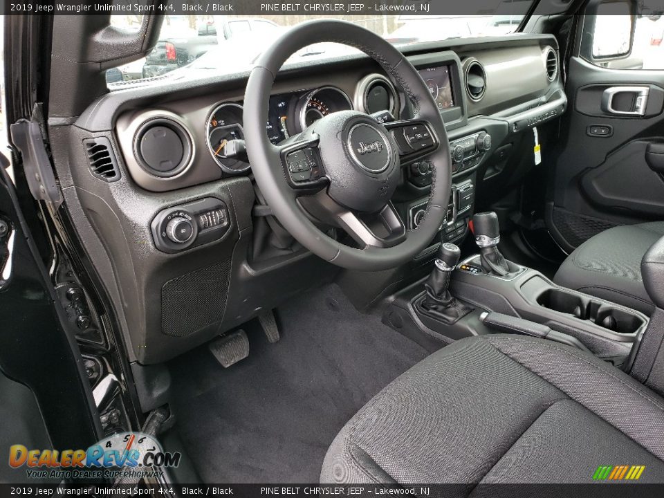 2019 Jeep Wrangler Unlimited Sport 4x4 Black / Black Photo #7