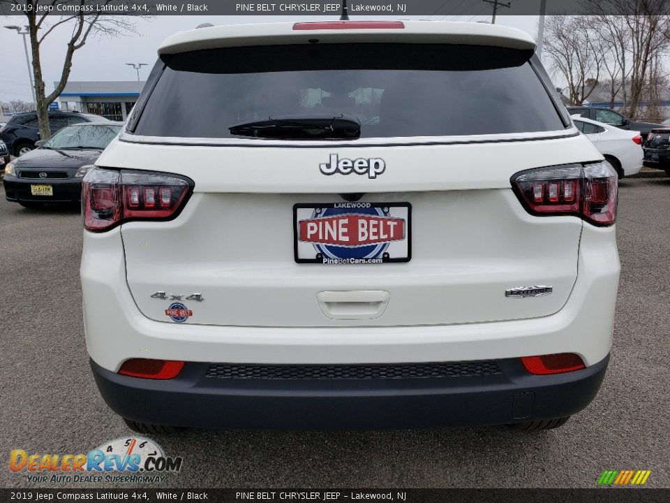 2019 Jeep Compass Latitude 4x4 White / Black Photo #5