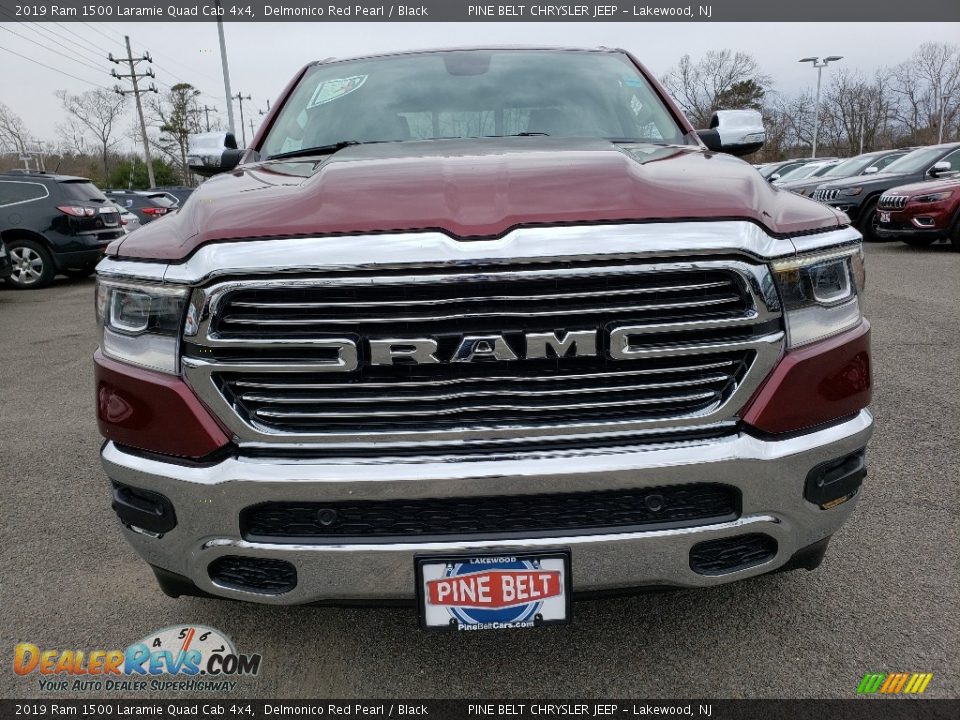 2019 Ram 1500 Laramie Quad Cab 4x4 Delmonico Red Pearl / Black Photo #2
