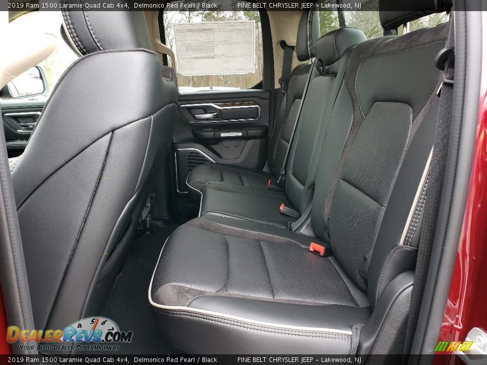 Rear Seat of 2019 Ram 1500 Laramie Quad Cab 4x4 Photo #6