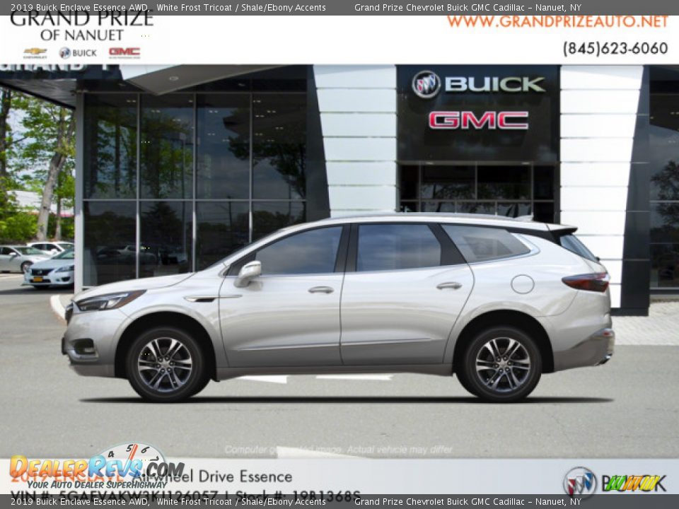 2019 Buick Enclave Essence AWD White Frost Tricoat / Shale/Ebony Accents Photo #2