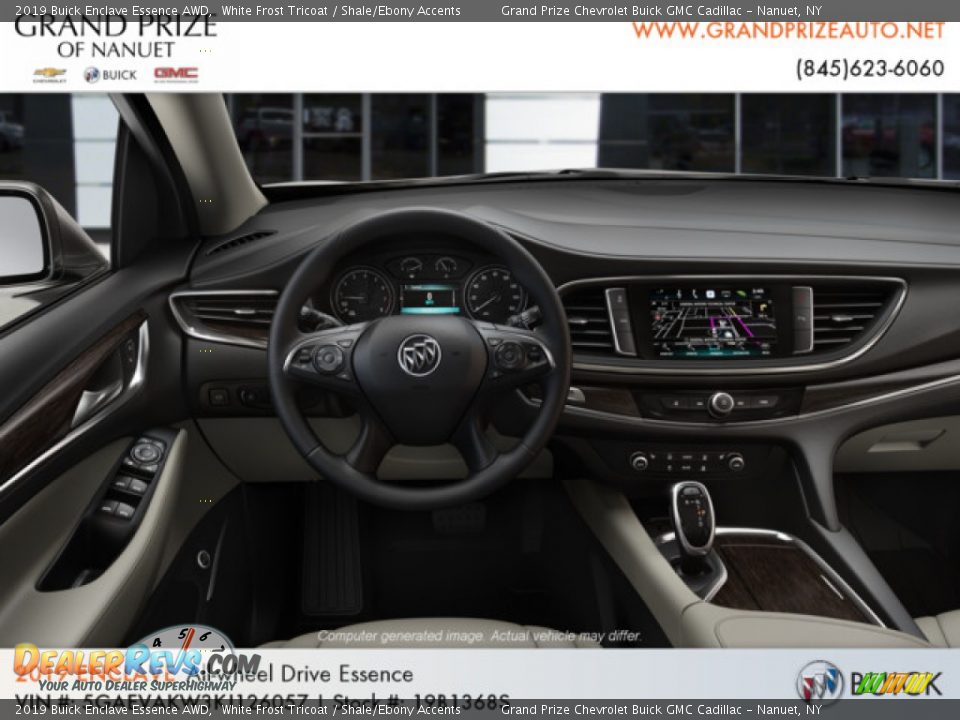 2019 Buick Enclave Essence AWD White Frost Tricoat / Shale/Ebony Accents Photo #5