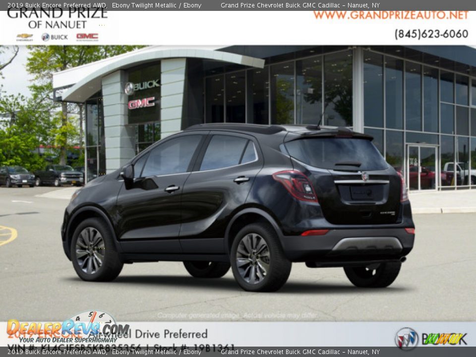 2019 Buick Encore Preferred AWD Ebony Twilight Metallic / Ebony Photo #3