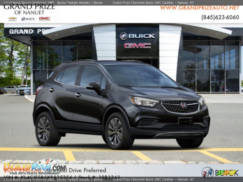 2019 Buick Encore Preferred AWD Ebony Twilight Metallic / Ebony Photo #4