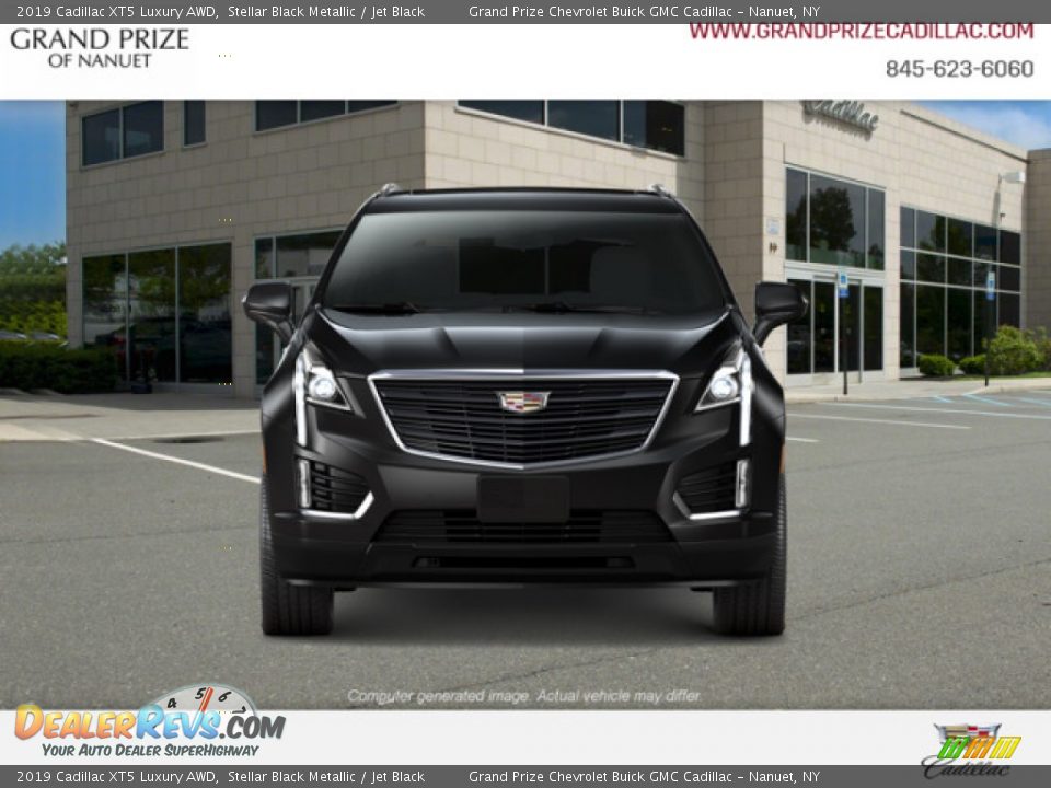 2019 Cadillac XT5 Luxury AWD Stellar Black Metallic / Jet Black Photo #2