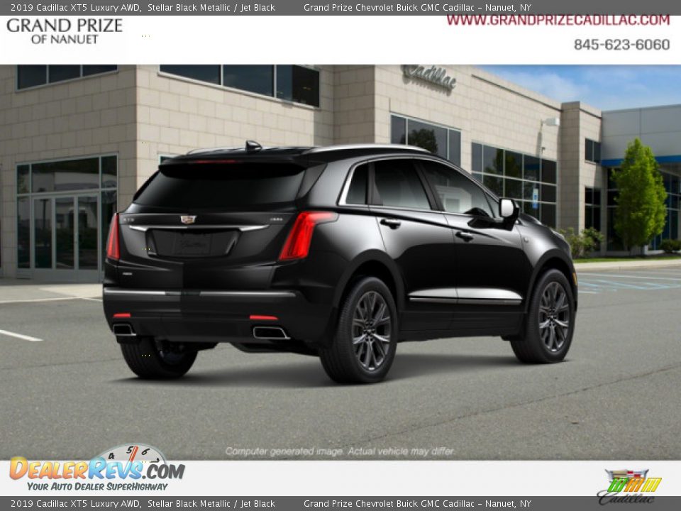 2019 Cadillac XT5 Luxury AWD Stellar Black Metallic / Jet Black Photo #5