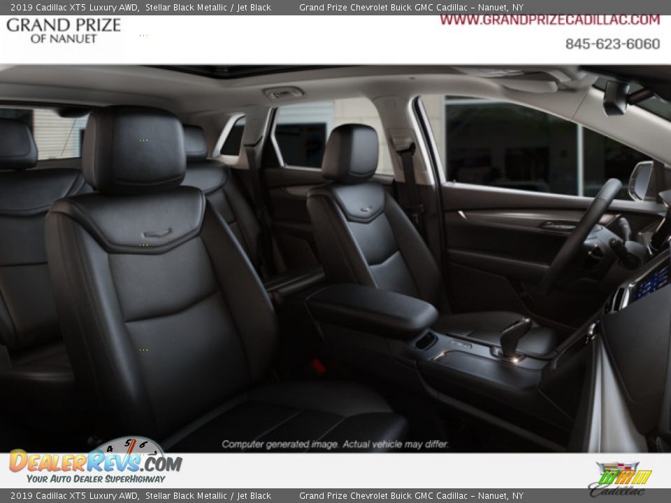 2019 Cadillac XT5 Luxury AWD Stellar Black Metallic / Jet Black Photo #8